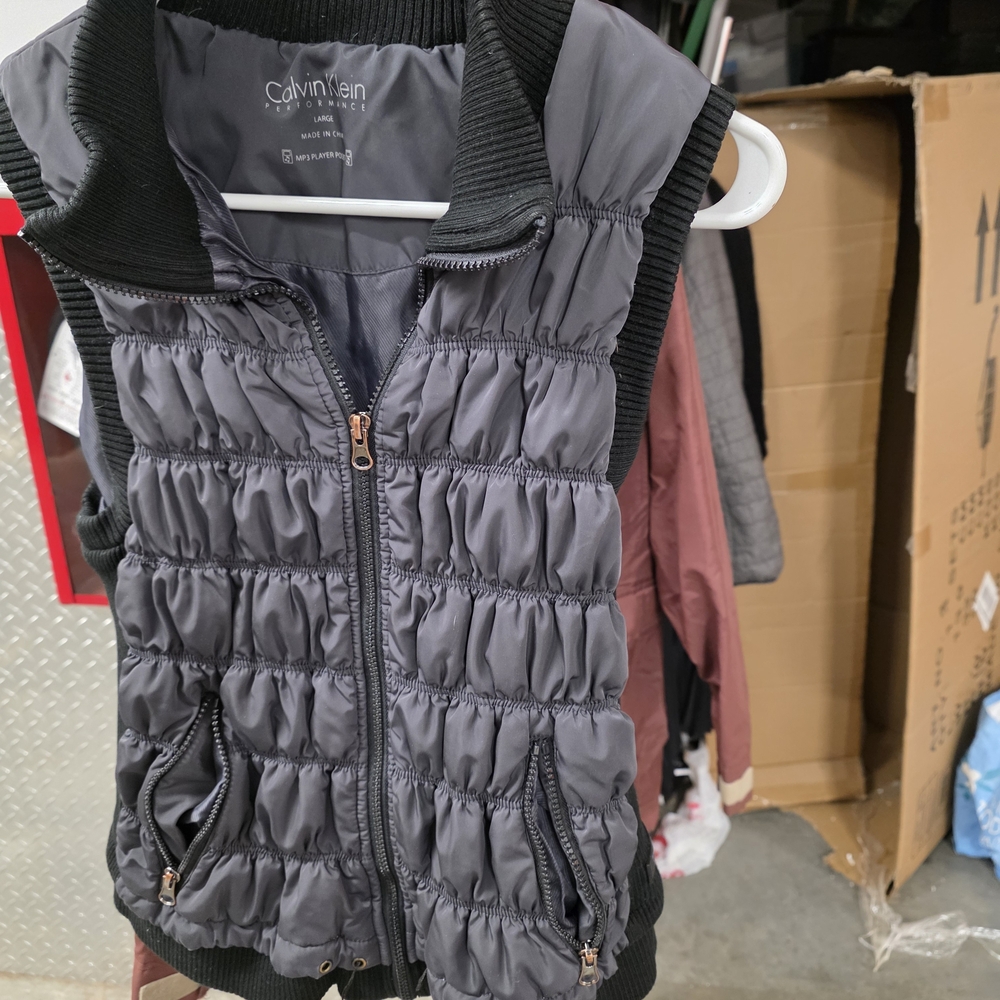 Calvin Klein Charcoal Quilted Vest